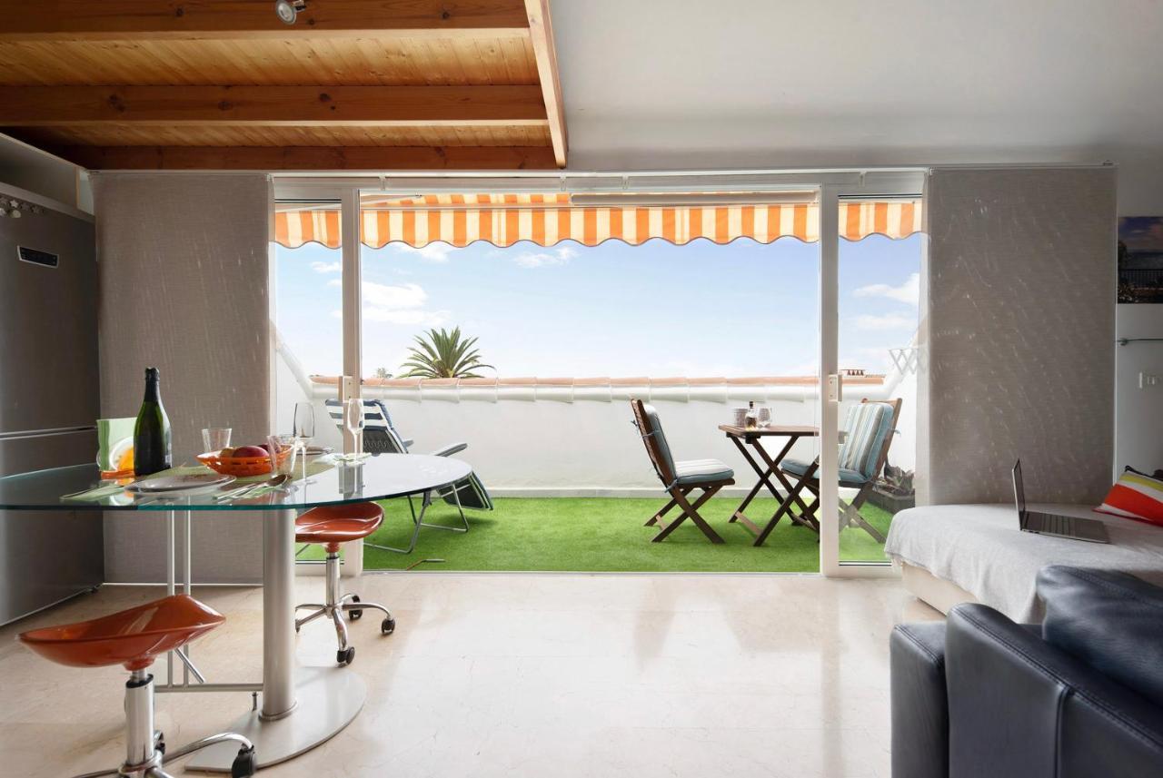 プエルト・デ・ラ・クルスAtico Sunset Loft Terraza Y Piscinaアパートメント エクステリア 写真